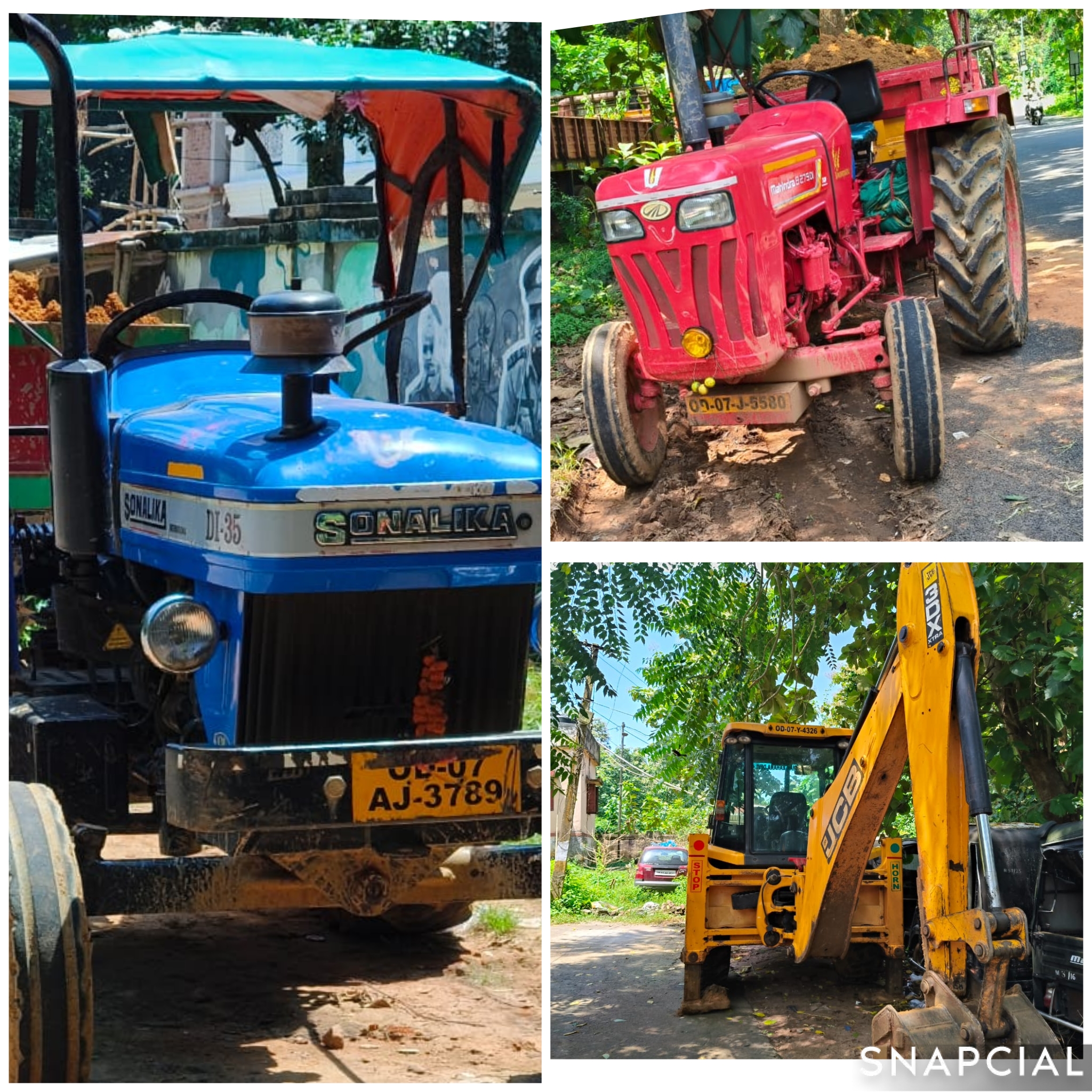 ଗୁରୁଣ୍ଠି ମୋରମ ପାହାଡ଼  ରୁ ମୋରମ ଉଠାଣ ବେଳେ ମାଡି ବସିଲା ପୋଲିସ ଦୁଇଟି ଟ୍ରାକ୍ଟର ଓ ଗୋଟିଏ ଜେ ସି ବି ଜବତ…!