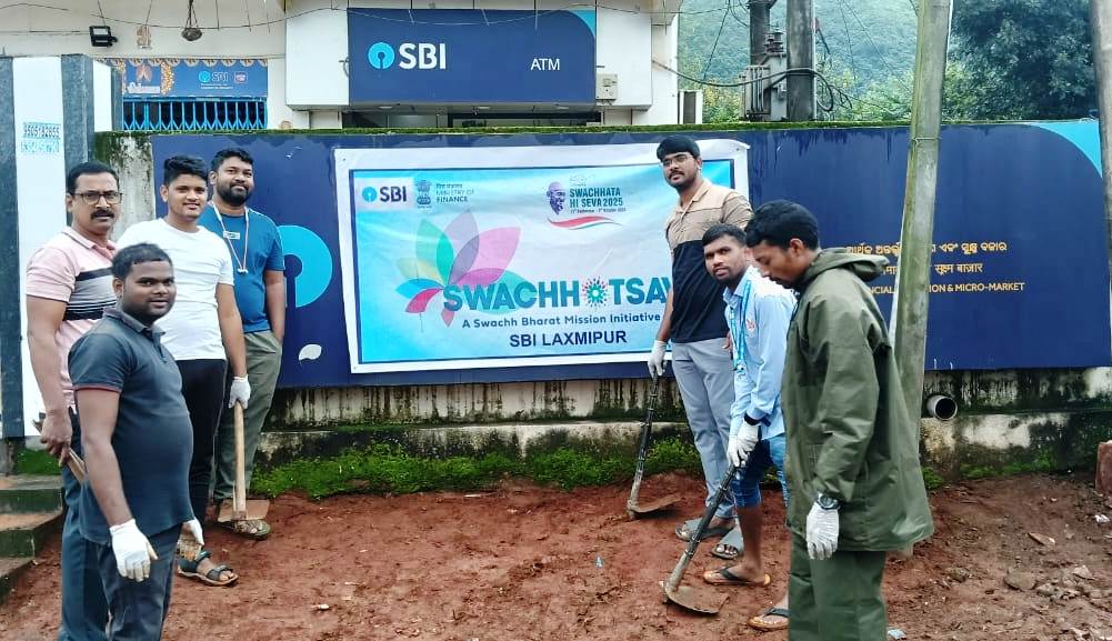 ଲକ୍ଷ୍ମୀପୁର ଭାରତୀୟ ଷ୍ଟେଟବ୍ୟାଙ୍କ ଶାଖା ଦ୍ଵାରା ସ୍ଵସ୍ଥତା ହିଁ ସେବା ଅନୁଷ୍ଠିତ ହୋଇଯାଇଛି…!